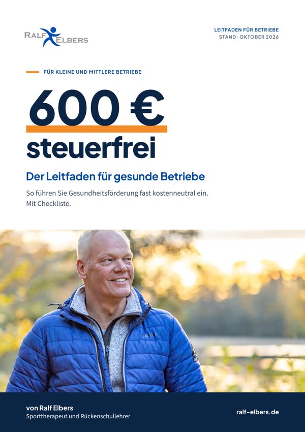 Titelseite: 600 € steuerfrei – Der Leitfaden für gesunde Betriebe