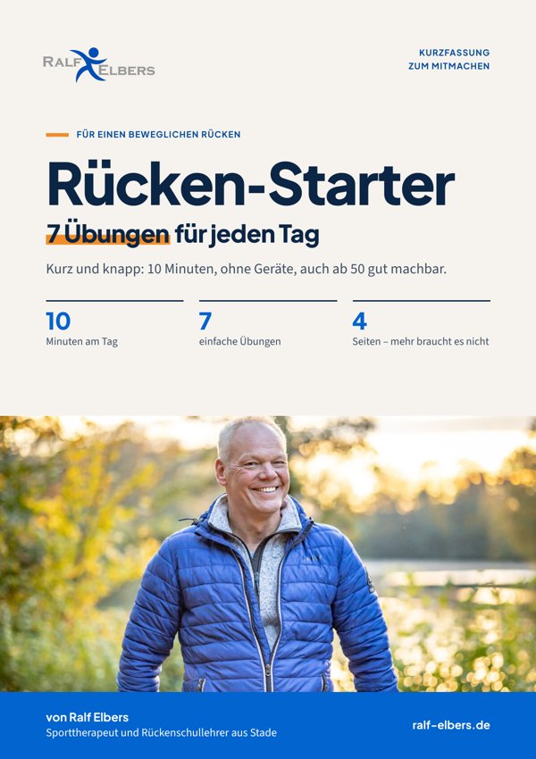 Titelseite: Rücken-Starter – 7 Übungen für jeden Tag